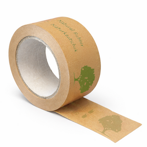 Ruban adhésif papier 50 mm x 50 m avec impression « Öko Papier » marron - #0422