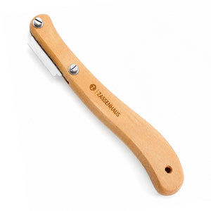 Coltello da pane Zassenhaus in legno di faggio con 5 lame di ricambio - N. 077629